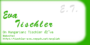 eva tischler business card
